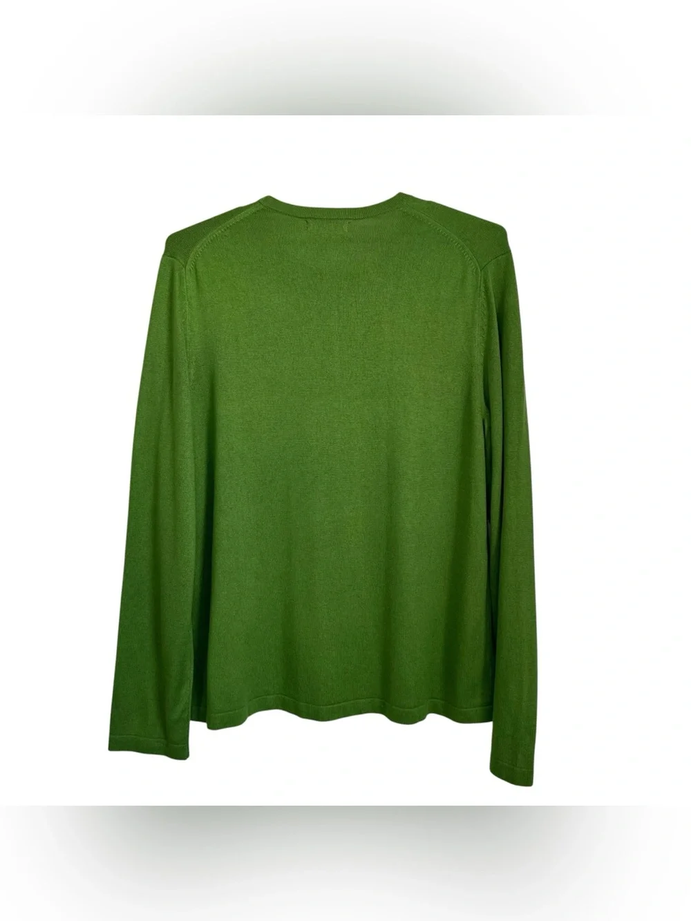 BANANA REPUBLIC Mens Silk Cashmere Crewneck Sweater Sz XL Green Long Sleeve
